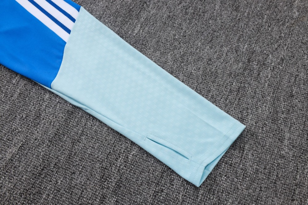 2026 Cruzeiro Violet blue Long-sleeved half-pull training kit
