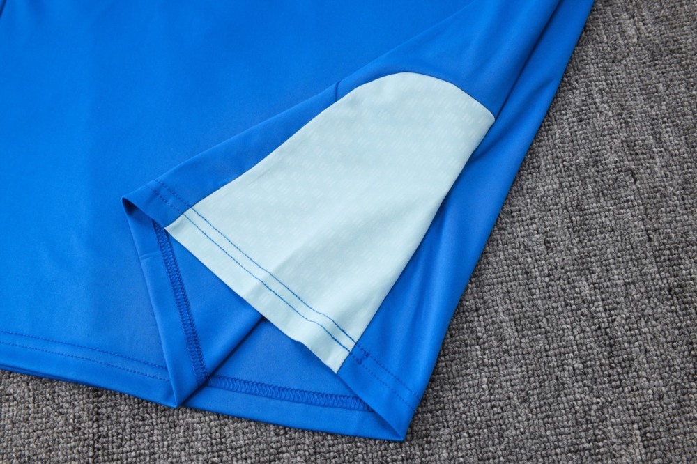 2026 Cruzeiro Violet blue Long-sleeved half-pull training kit