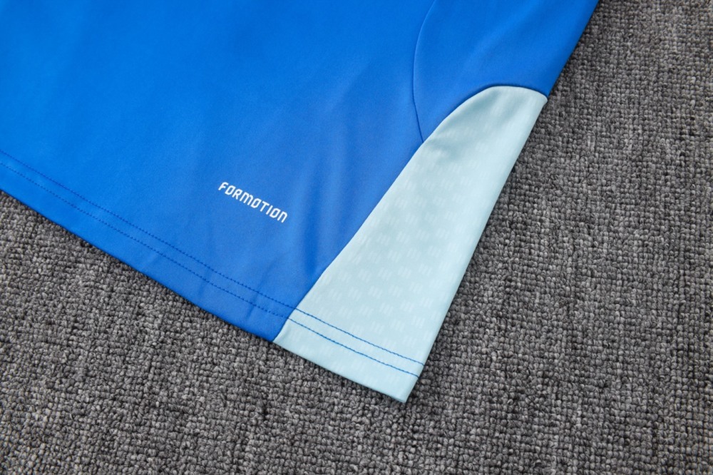 2026 Cruzeiro Violet blue Long-sleeved half-pull training kit