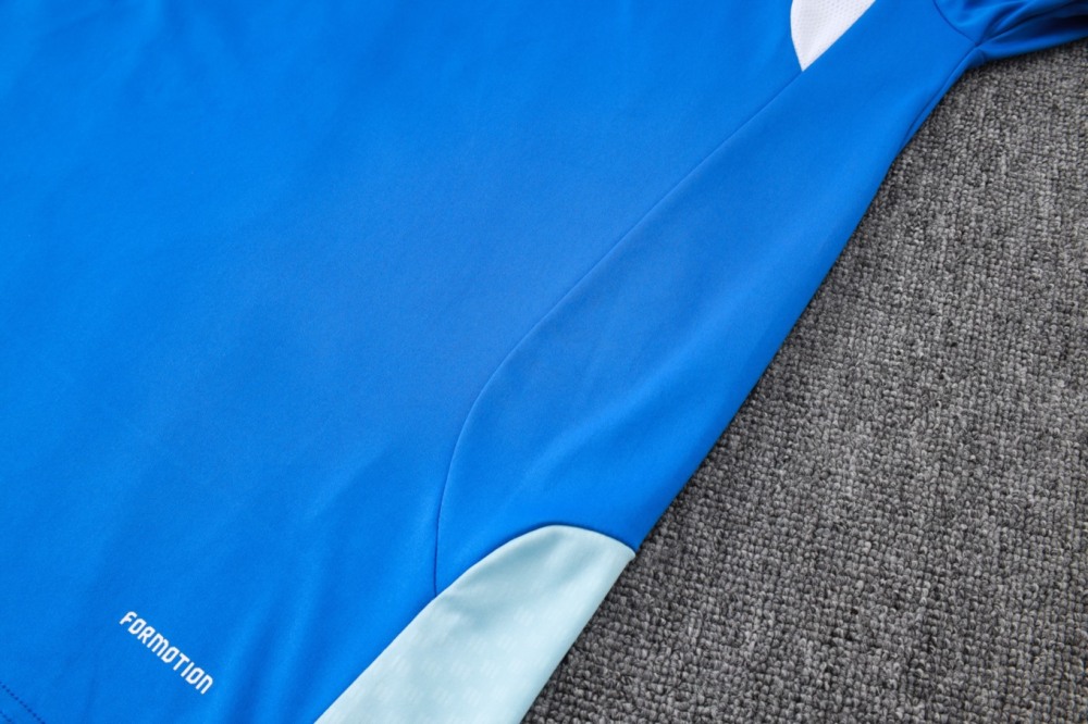 2026 Cruzeiro Violet blue Long-sleeved half-pull training kit