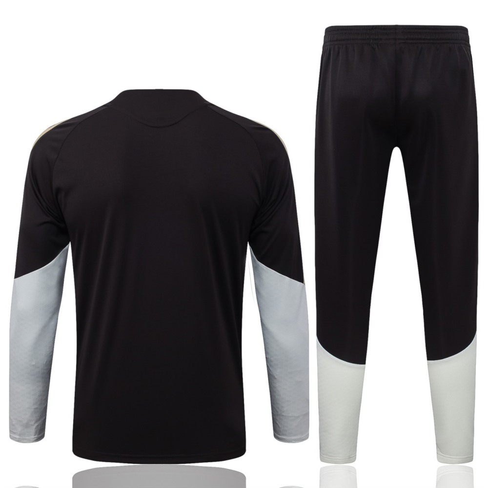 2026 Flamengo Dark brown Long-sleeved half-pull training kit
