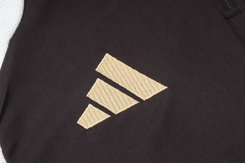 2026 Flamengo Dark brown Long-sleeved half-pull training kit