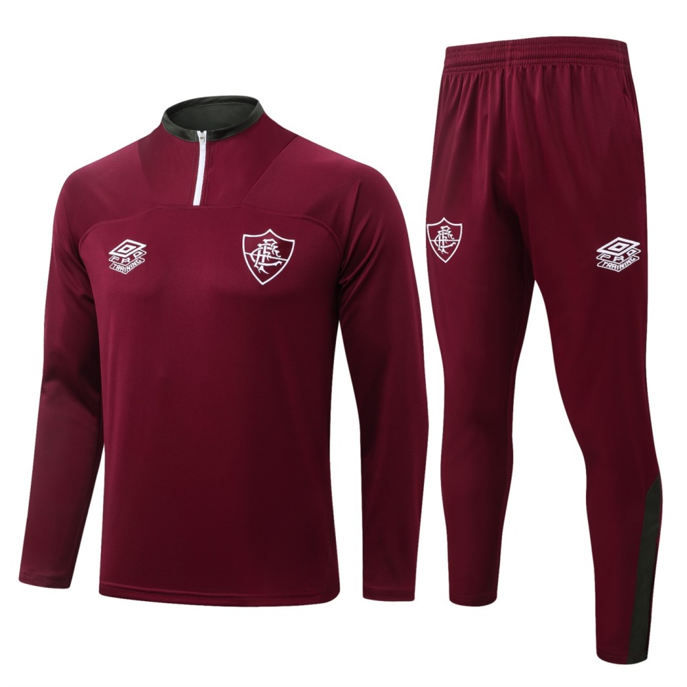 2026 Fluminense Maroon Long-sleeved half-pull training kit