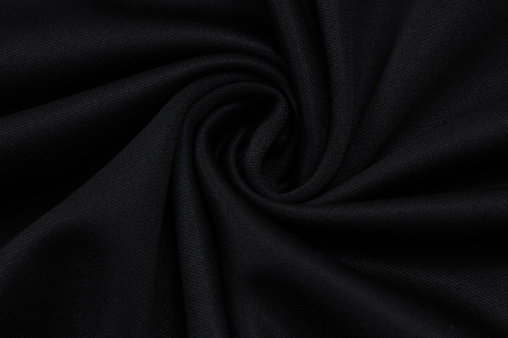 2026 Germany Black Long-sleeved half-pull training kit