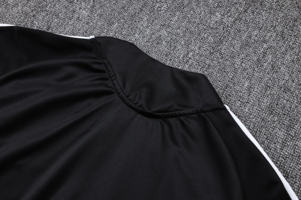 2026 Germany Black Long-sleeved half-pull training kit