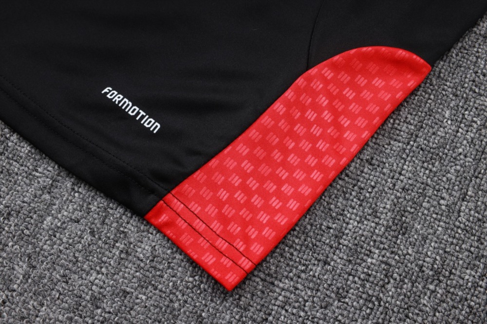 2026 Germany Black Long-sleeved half-pull training kit