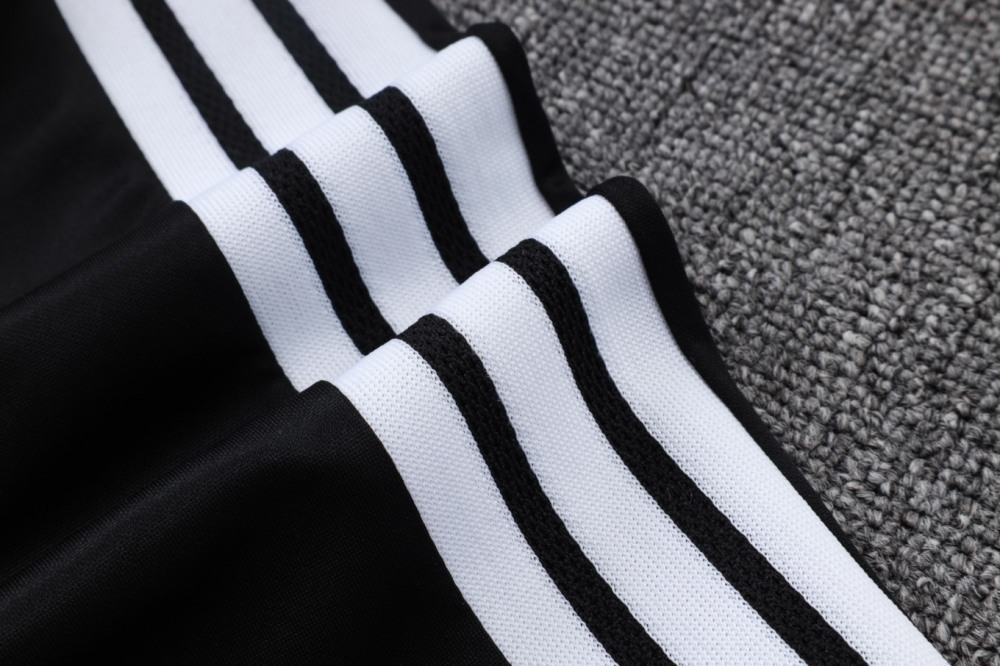 2026 Germany Black Long-sleeved half-pull training kit