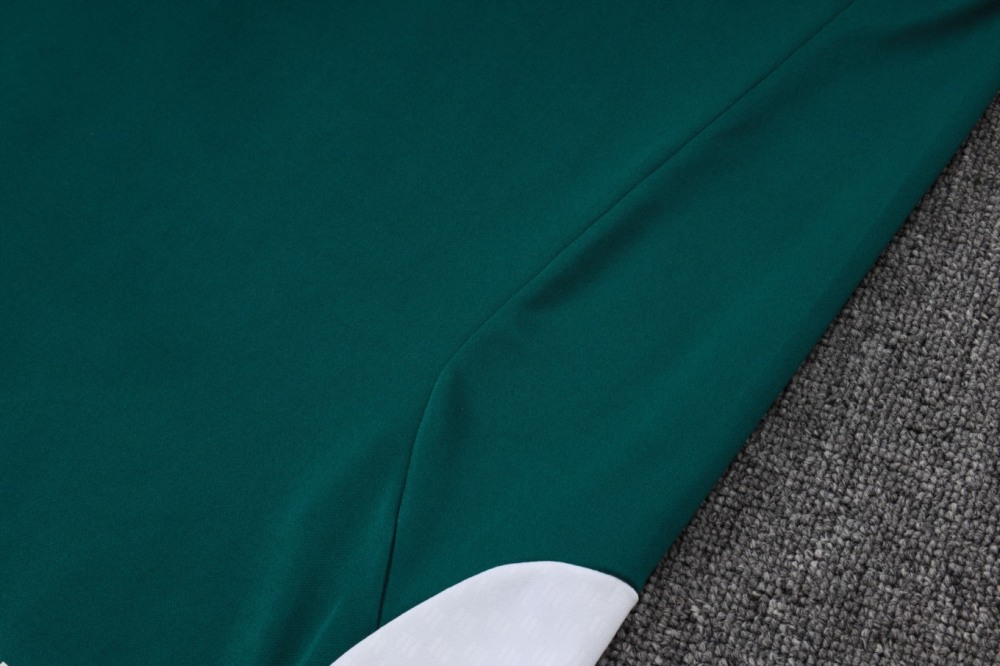 2026 Italy Dark green Long-sleeved half-pull training kit