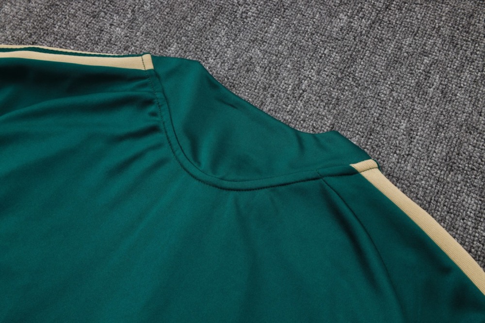 2026 Italy Dark green Long-sleeved half-pull training kit