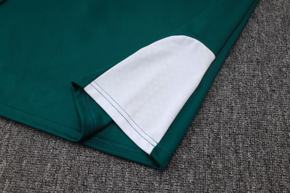 2026 Italy Dark green Long-sleeved half-pull training kit