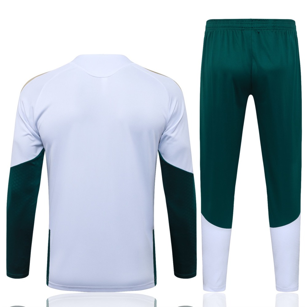 2026 Italy White Long-sleeved half-pull training kit