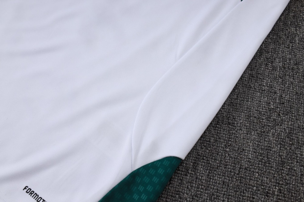 2026 Italy White Long-sleeved half-pull training kit