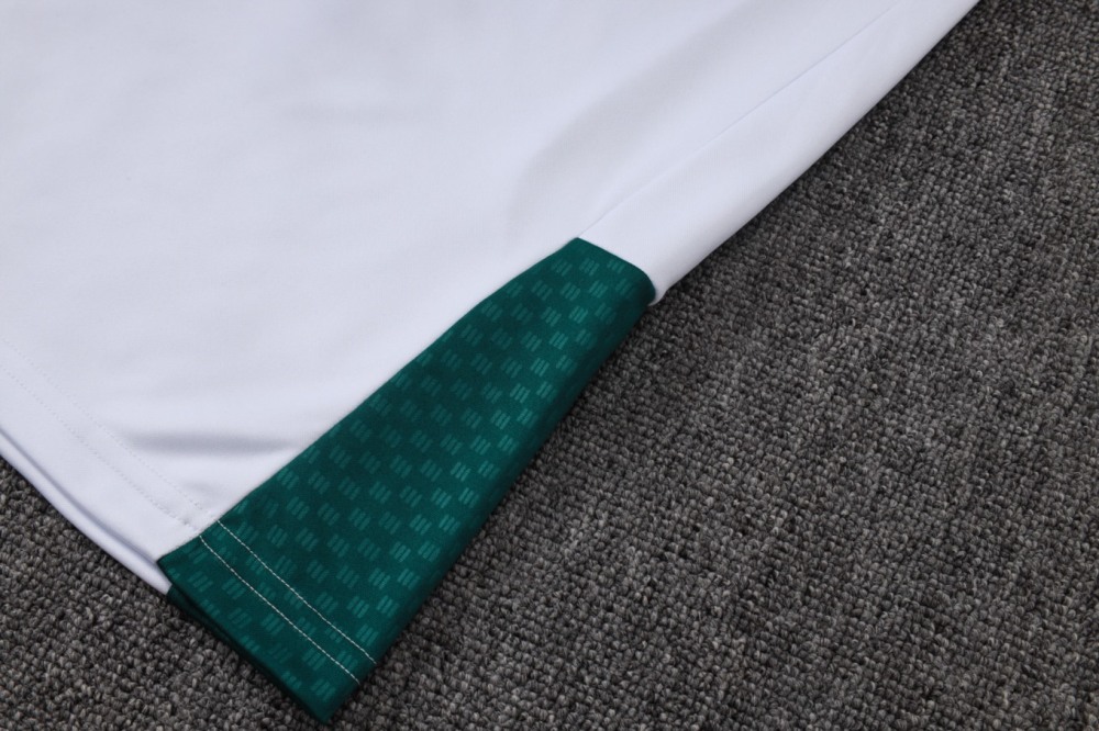 2026 Italy White Long-sleeved half-pull training kit