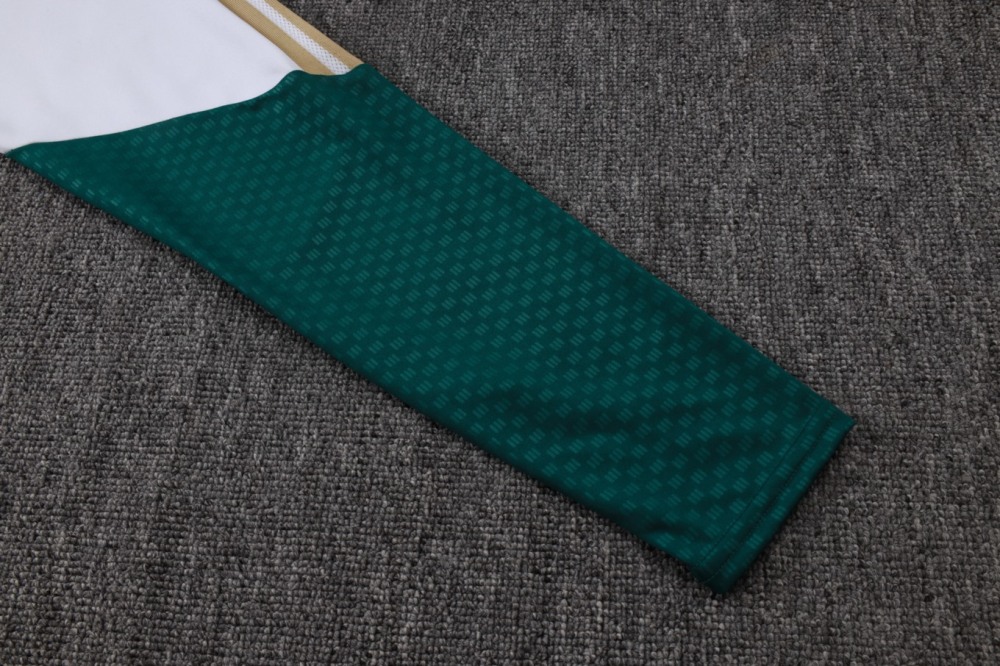 2026 Italy White Long-sleeved half-pull training kit