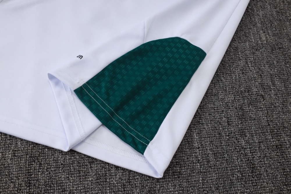 2026 Italy White Long-sleeved half-pull training kit