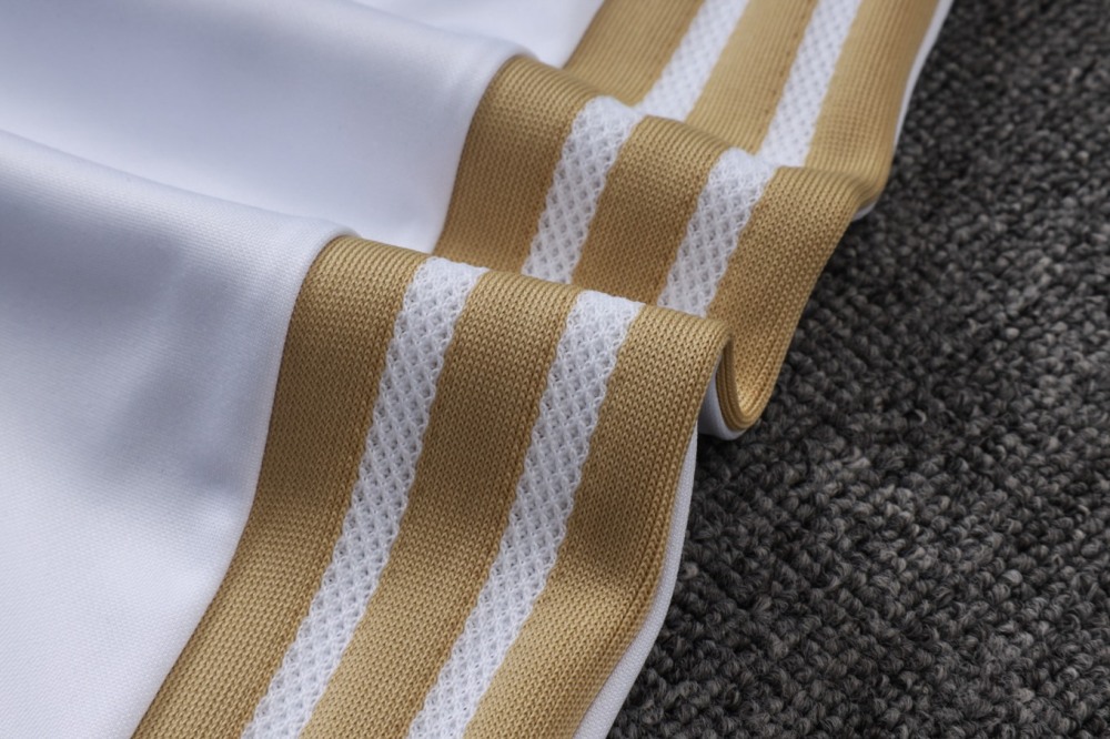 2026 Italy White Long-sleeved half-pull training kit