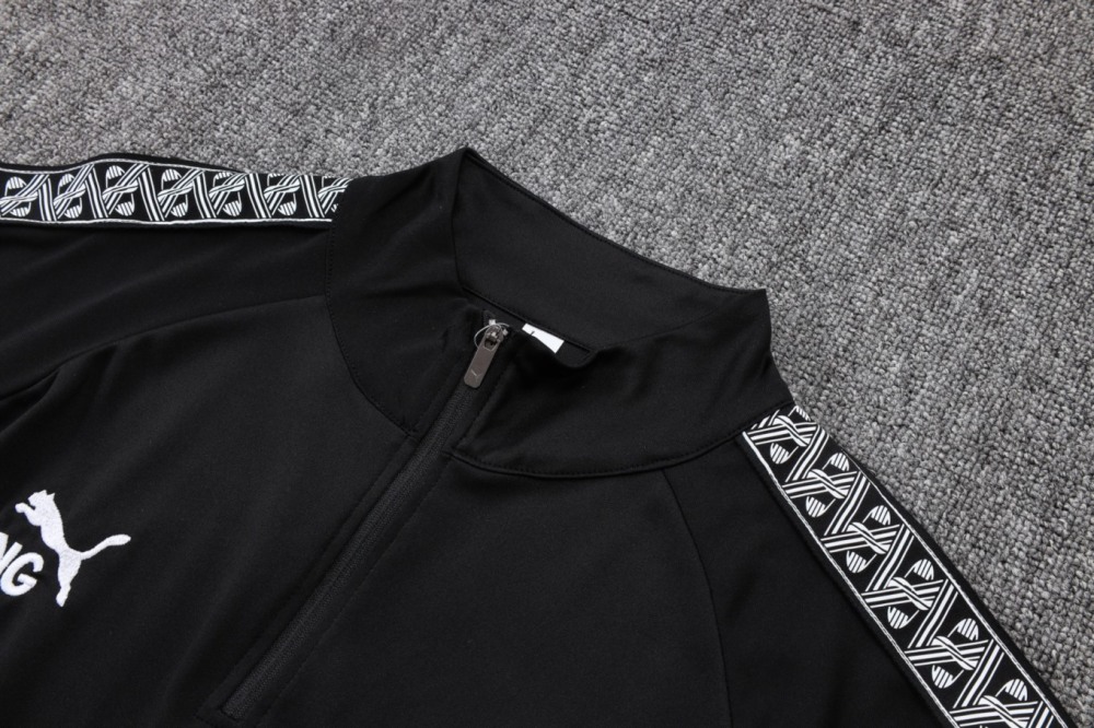 2026 Manchester City Black Long-sleeved half-pull training kit