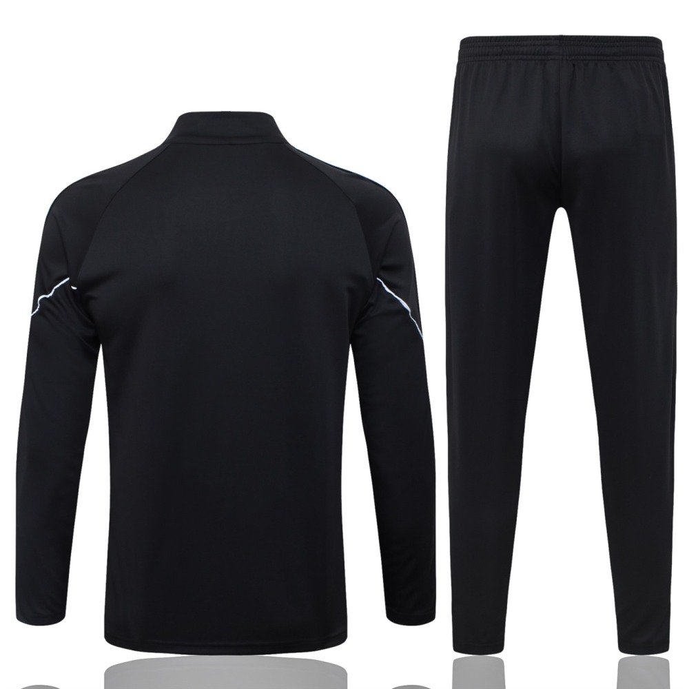 2026 Manchester City Black Long-sleeved half-pull training kit