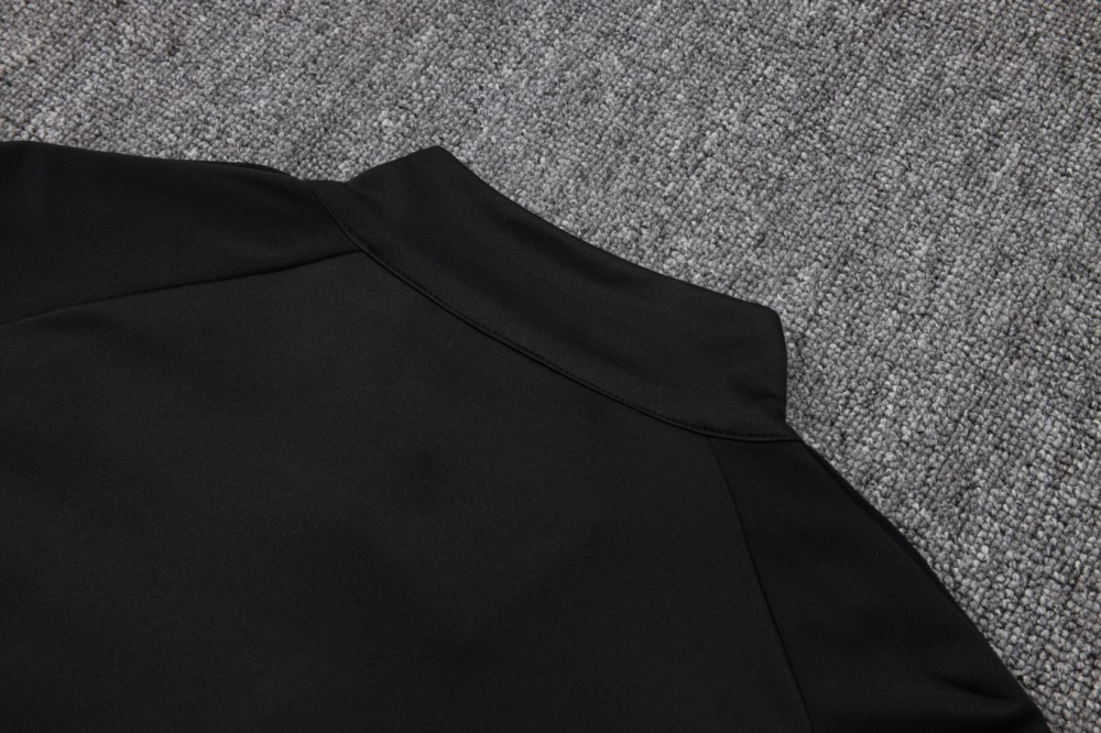 2026 Manchester City Black Long-sleeved half-pull training kit
