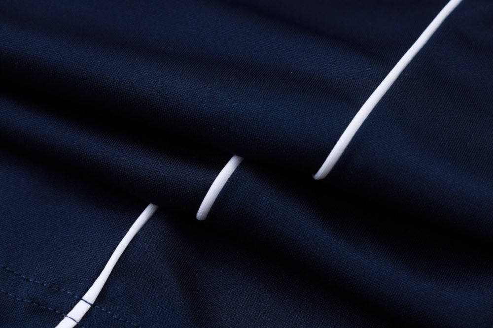 2026 Marseilles cyan Long-sleeved half-pull training kit