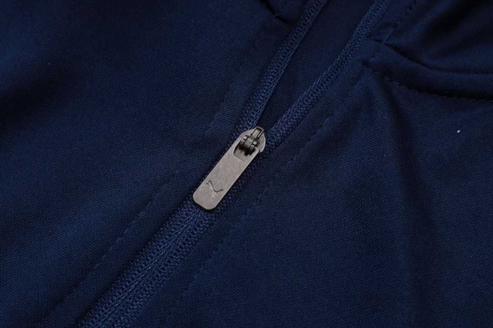 2026 Marseilles cyan Long-sleeved half-pull training kit