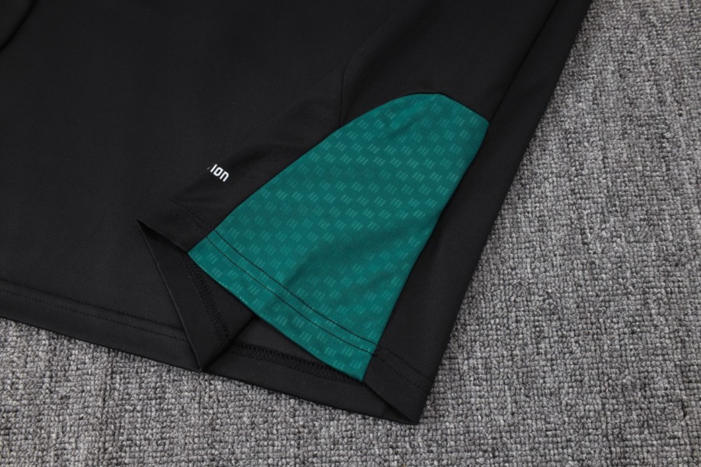 2026 Mexico Black Long-sleeved half-pull training kit