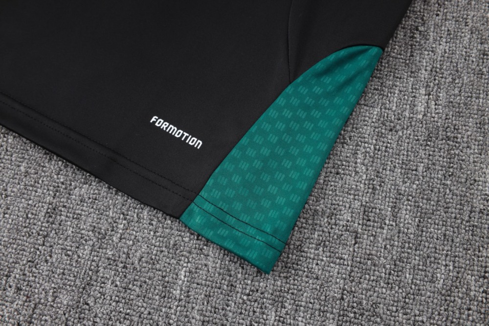 2026 Mexico Black Long-sleeved half-pull training kit