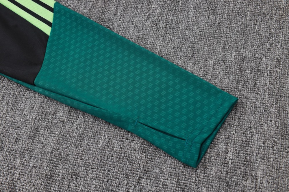 2026 Mexico Black Long-sleeved half-pull training kit