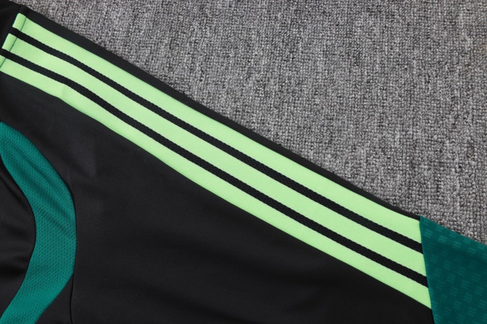 2026 Mexico Black Long-sleeved half-pull training kit
