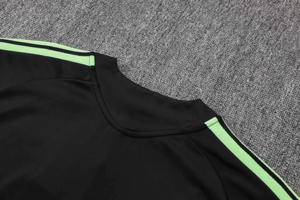 2026 Mexico Black Long-sleeved half-pull training kit