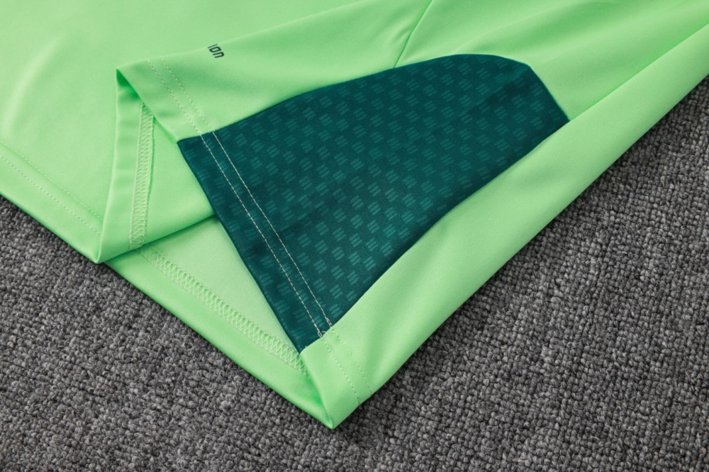 2026 Mexico Green Long-sleeved half-pull training kit