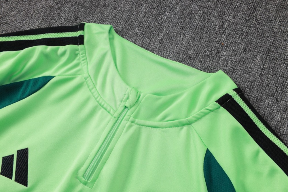 2026 Mexico Green Long-sleeved half-pull training kit