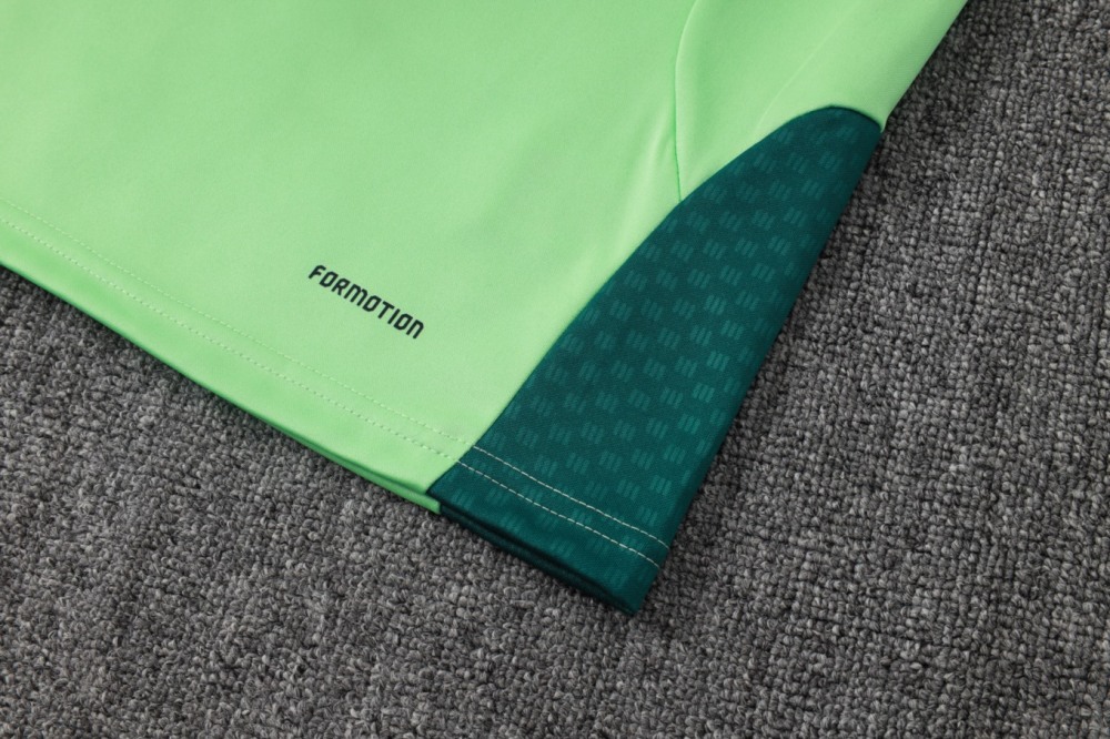 2026 Mexico Green Long-sleeved half-pull training kit
