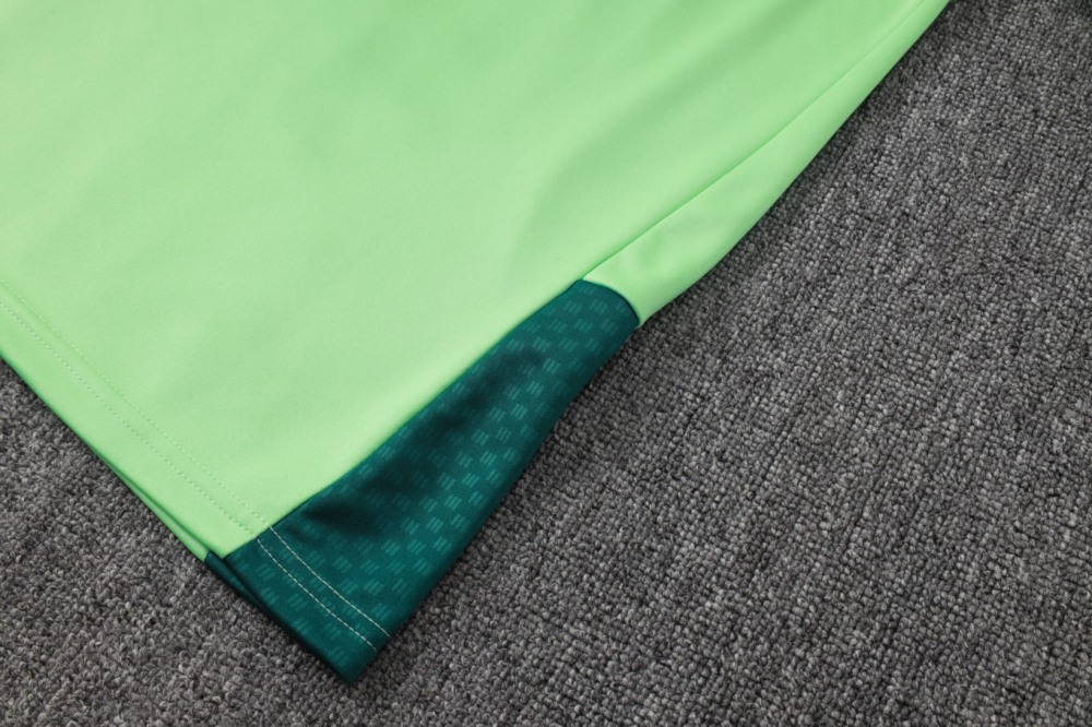 2026 Mexico Green Long-sleeved half-pull training kit
