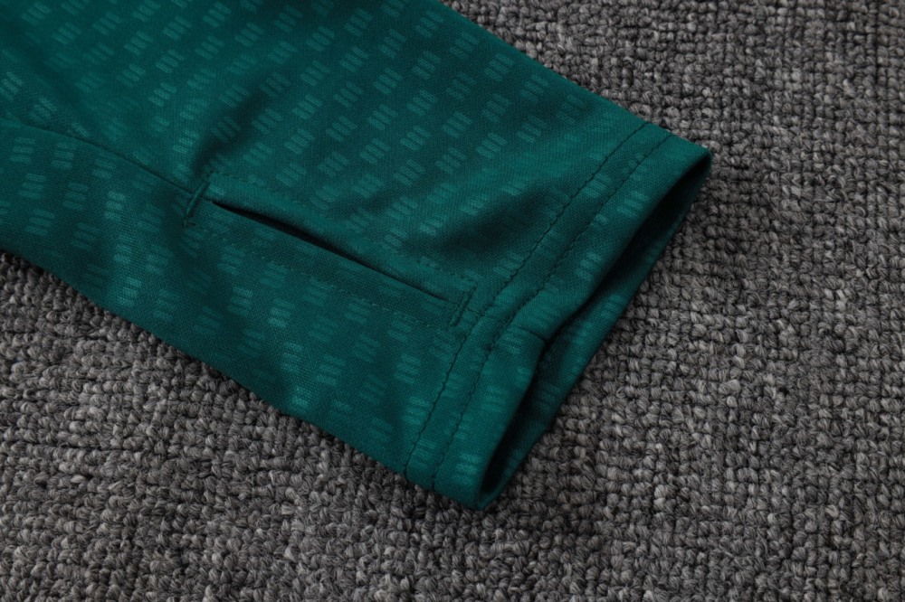 2026 Mexico Green Long-sleeved half-pull training kit