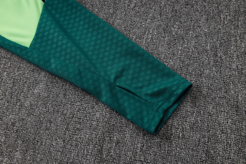 2026 Mexico Green Long-sleeved half-pull training kit