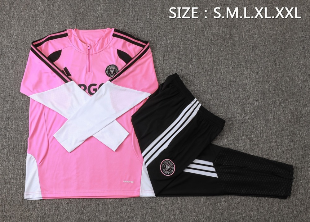 2026 Miami Pink Long-sleeved half-pull training kit