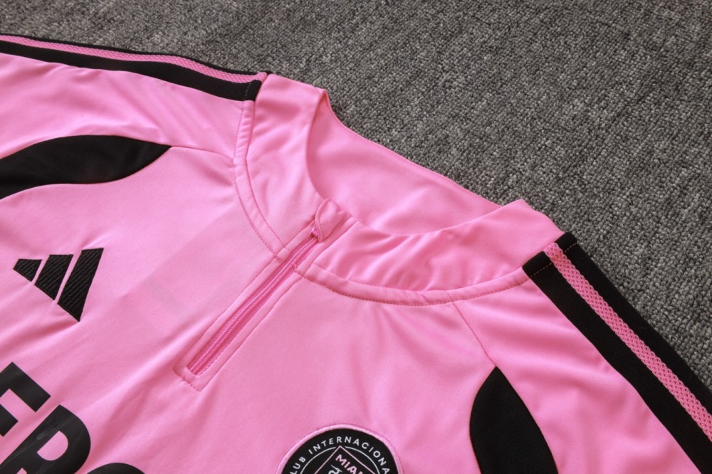 2026 Miami Pink Long-sleeved half-pull training kit