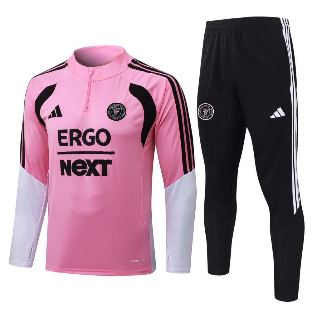 2026 Miami Pink Long-sleeved half-pull training kit