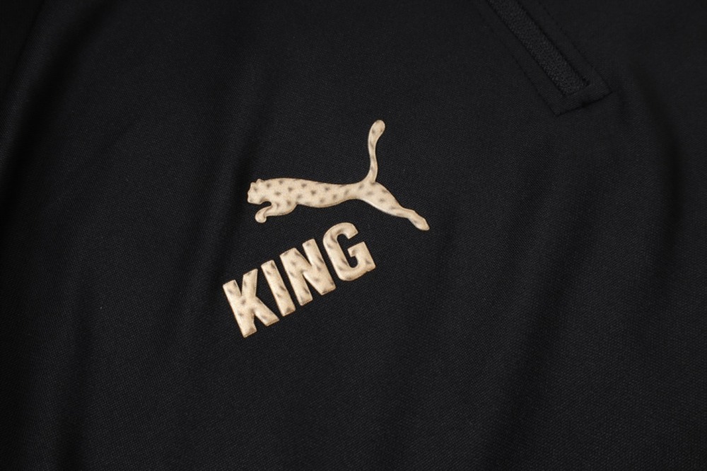 2026 Portugal Black Long-sleeved half-pull training kit