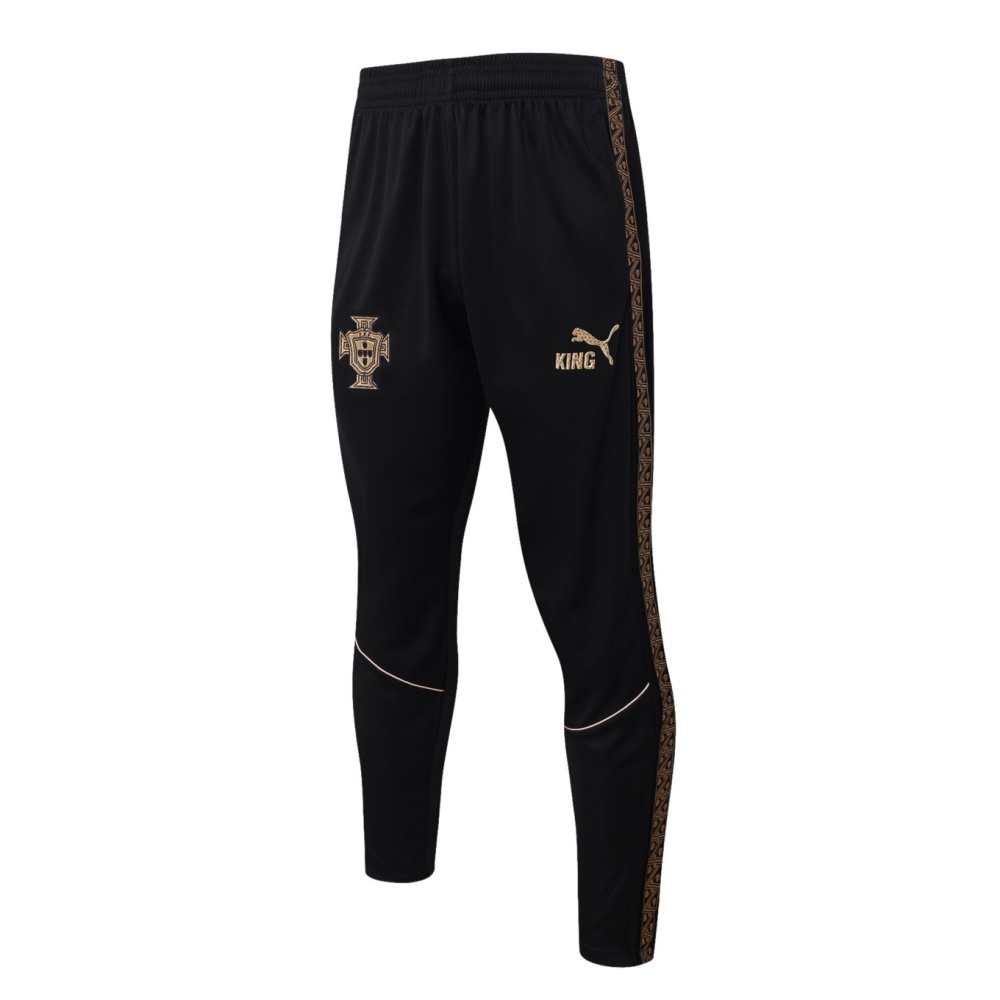 2026 Portugal Black Long-sleeved half-pull training kit