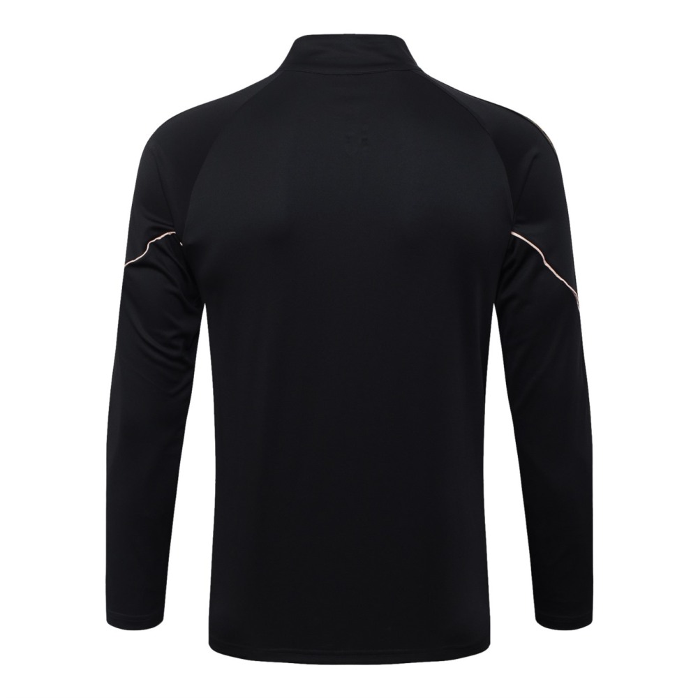 2026 Portugal Black Long-sleeved half-pull training kit