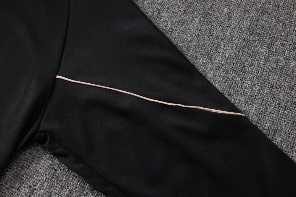 2026 Portugal Black Long-sleeved half-pull training kit