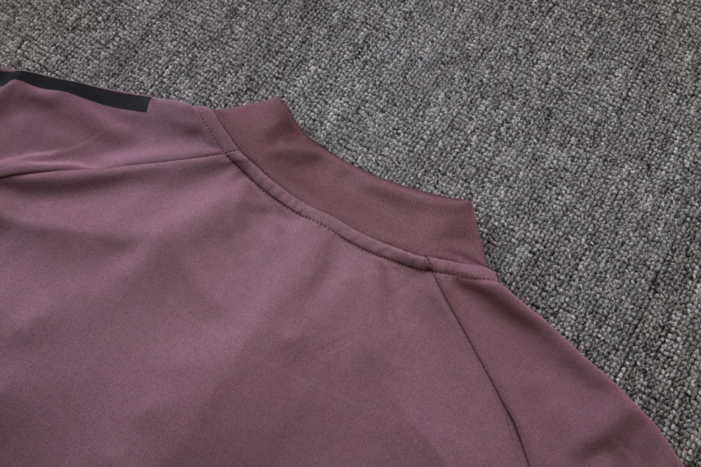 2026 Real Madrid Dusty Purple Long-sleeved half-pull training kit
