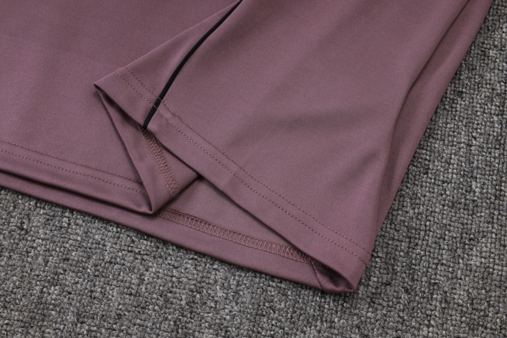 2026 Real Madrid Dusty Purple Long-sleeved half-pull training kit