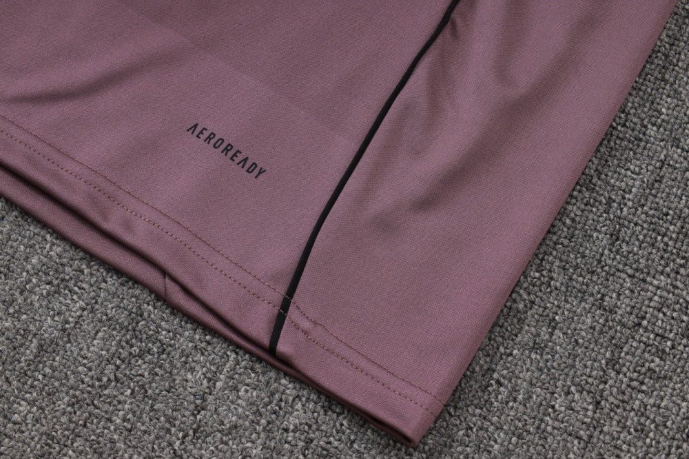 2026 Real Madrid Dusty Purple Long-sleeved half-pull training kit