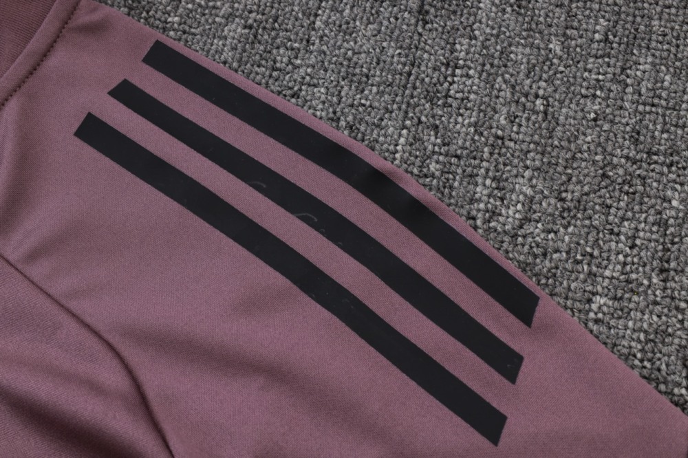 2026 Real Madrid Dusty Purple Long-sleeved half-pull training kit