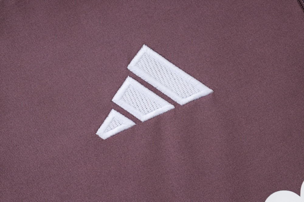 2026 Real Madrid Dusty Purple Long-sleeved half-pull training kit