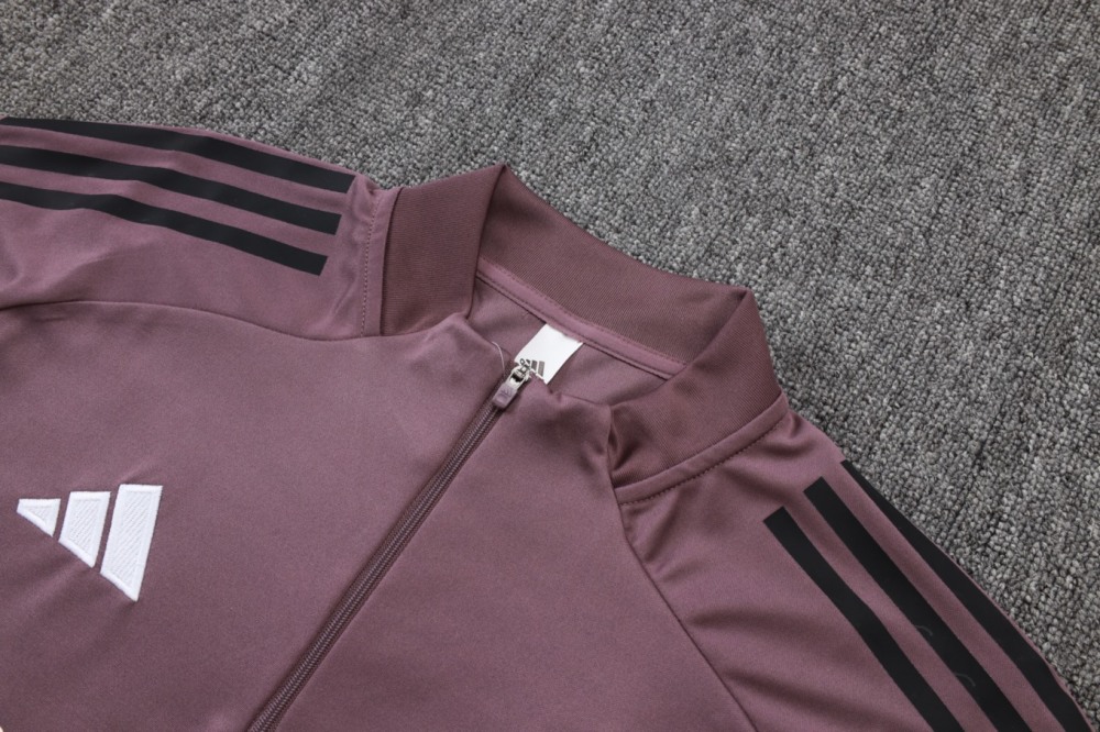2026 Real Madrid Dusty Purple Long-sleeved half-pull training kit