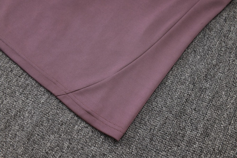 2026 Real Madrid Dusty Purple Long-sleeved half-pull training kit